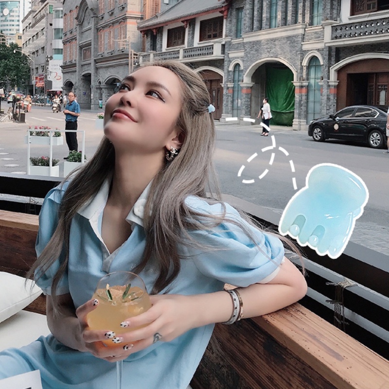 Bộ 12 Kẹp Tóc Hình Hoa Thiết Kế Đơn Giản Thời Trang Hàn Quốc