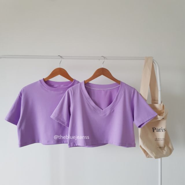 Áo crop V-neck nhiều màu - Ảnh thật | BigBuy360 - bigbuy360.vn