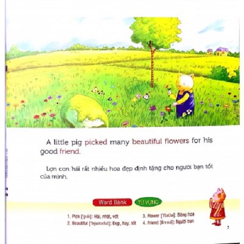 Sách - Nuôi Dưỡng Tâm Hồn - Truyện Tranh Song Ngữ Anh - Việt - Bé Sống Chân Thành Và Chan Hòa