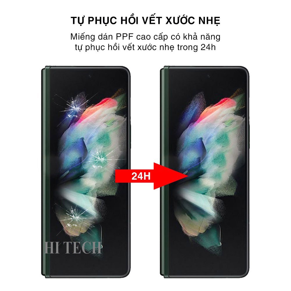 Dán màn hình Samsung Galaxy Z Fold 4 full màn dẻo trong suốt PPF tự phục hồi vết xước - Dán dẻo Samsung Galaxy Z Fold 4