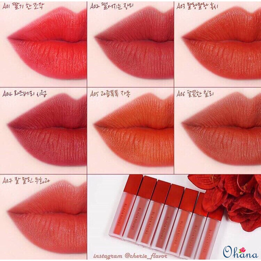 [Sẵn 22 Màu] Son Kem Lì Black Rouge Air Fit Velvet Tint | BigBuy360 - bigbuy360.vn