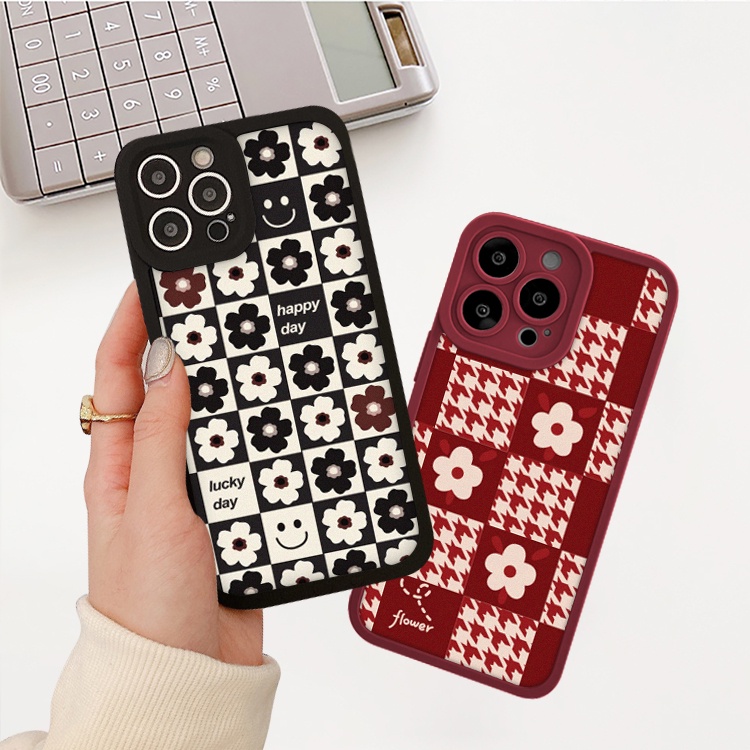Ốp lưng iphone cạnh vuông lỗ camera hoa happy 6/6plus/7/7plus/8/8plus/x/xs/11/12/13/pro/max/plus/promax-Sale Sốc U1-3