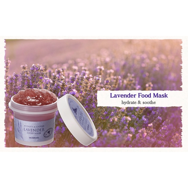 [MỚI] Mặt nạ tẩy tế bào chết, dưỡng mềm mịn da Skinfood Lavender Food Mask 120g