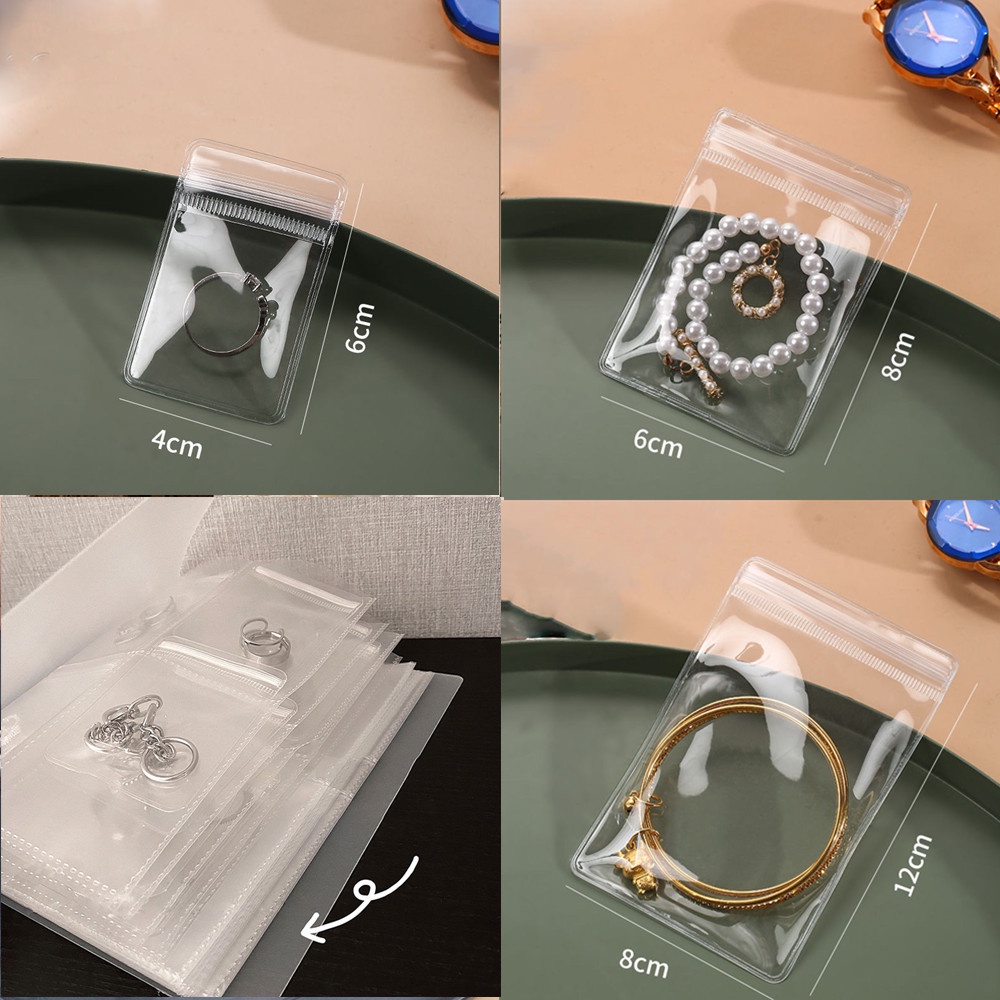 1 Túi PVC Trong Suốt Đựng Trang Sức 10.5*20.2cm
