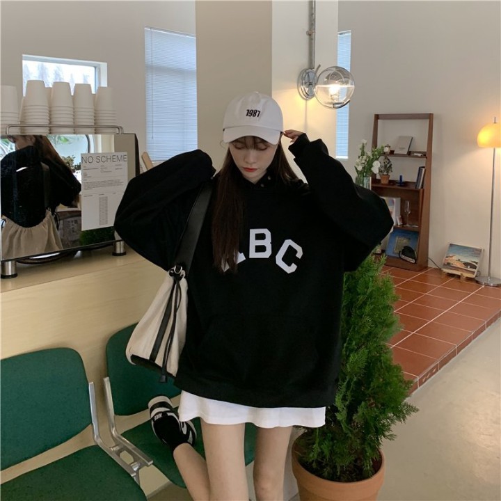 Áo hoodie  unisex ABC nam nữ form rộng chất vải nỉ ngoại mũ 2 lớp siêu dày dặn RÔ STORE HD10