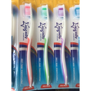 Bàn chải đánh răng aqua star lông tơ siêu mềm 1 cây/5 cây