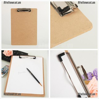 Bảng Kẹp Tài Liệu Gỗ Khổ A5 Bằng Kim Loại Tiện Dụng