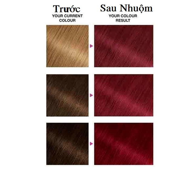 Thuốc Nhuộm Tóc Màu Đỏ Tông Trung Tính Medium Red Blonde Level 7 Hair Dye Cream