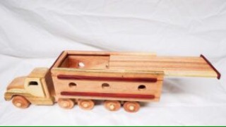 Xe gỗ xe Container đồ chơi gỗ