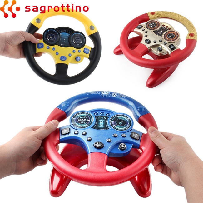 Đồ Chơi Mô Phỏng Vô Lăng Xe Hơi Có Đèn Và Nhạc Giáo Dục Cho Trẻ Em