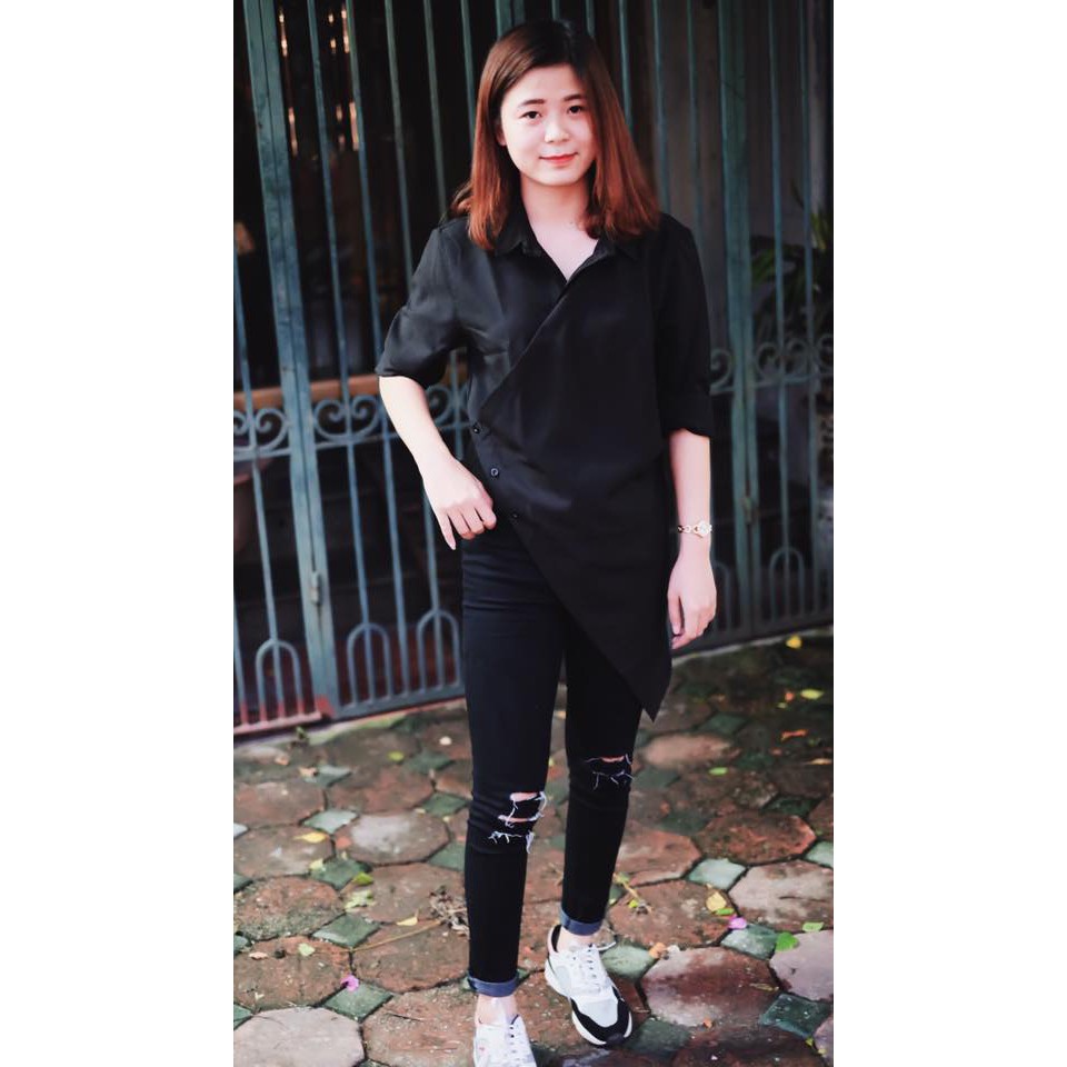 ÁO SƠ MI MINTY - VẠT CHÉO UNISEX | BigBuy360 - bigbuy360.vn