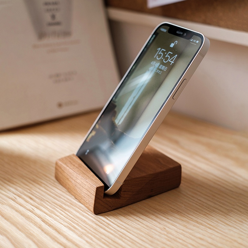 Giá Đỡ Điện Thoại Bằng Gỗ Tiện Dụng Nhỏ Gọn