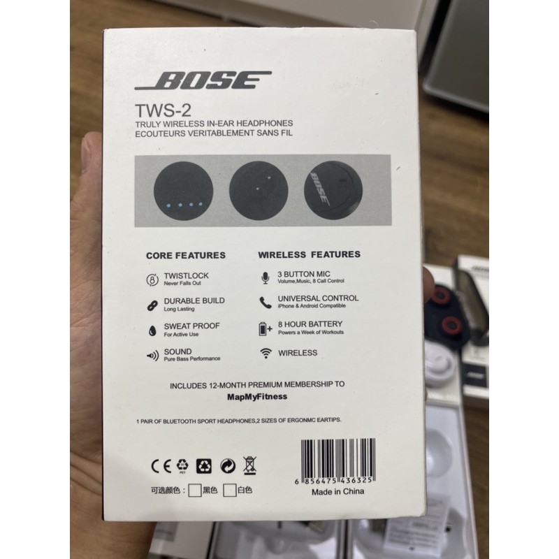 Tai Nghe Bluetooth Thể thao - Bose Soundsport - cảm ứng - touch button