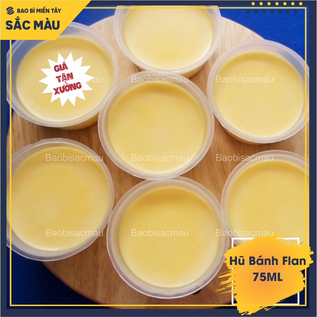 100 Hũ bánh flan, rau câu 30ml - 50ML có nắp