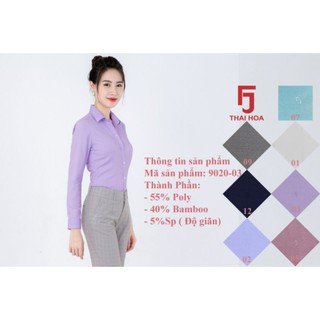 Áo sơ mi Thái Hòa cao cấp vải sợi tre mã 9020 nhiều màu