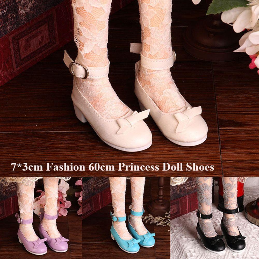 Giày Cao Gót 60cm Da PU Cho Búp Bê 7 * 3cm
