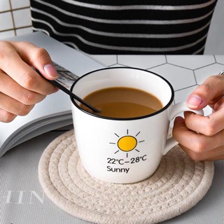 Cốc sứ hoạ tiết độc đáo bộ 4 chiếc