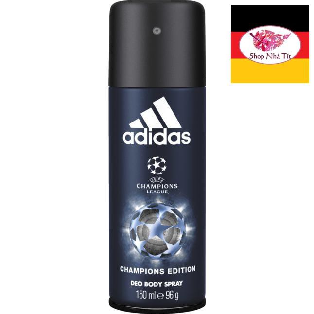 Chính hãng Auth Xịt khử mùi nam adidas UEFA Champions League® 150ml