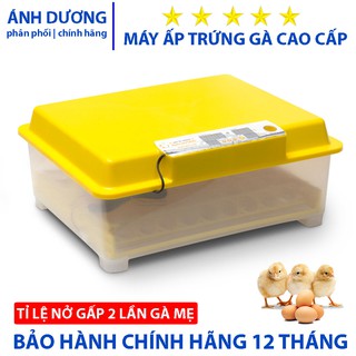 MÁY ẤP TRỨNG GÀ ÁNH DƯƠNG A100 - 54 TRỨNG LẮP SẴN HOÀN THIỆN, KHAY ĐẢO TRỨNG BẰNG NHỰA TỰ ĐỘNG (loại mới)