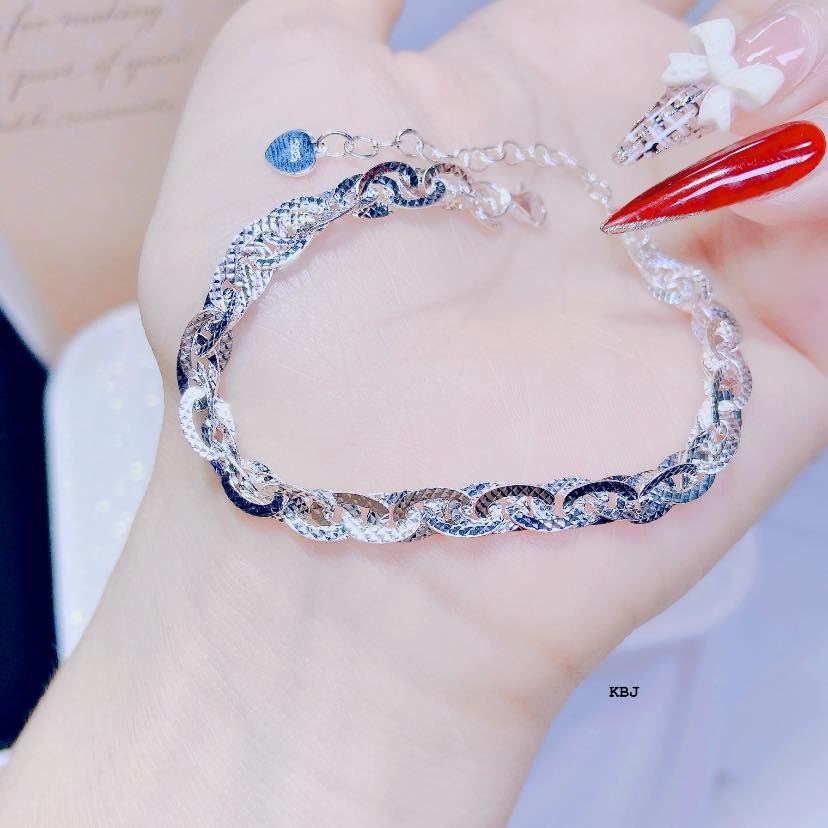LẮC TAY KÉP DẦY DẶN BẠC 925