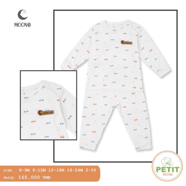 BỘ MOON PETIT DÀI TAY CAO CẤP CÀI VAI