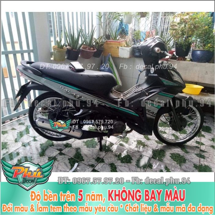 Tem rời Galaxy Xanh lục bảo đen nhám (X) -1