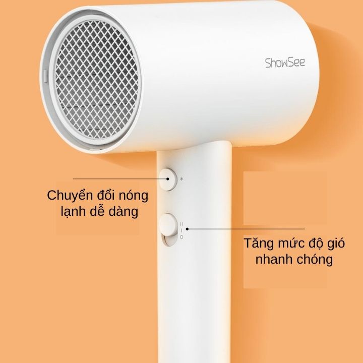 Máy sấy tóc ion âm công suất cao 1800W