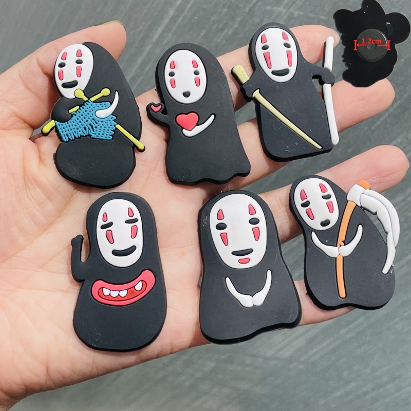 Ghim Cài Hình Vô Diện Dễ Thương Trang Trí Giày Croc Pins Anime Jibitz Charm Spirited Away Jibits Croc Pins