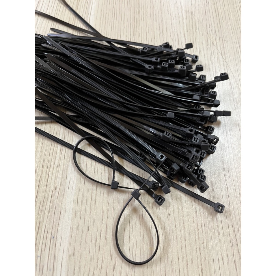 Dây rút nhựa, dây thít nhựa Diệp Tấn Phát: Bản lớn 3.6x150mm (15cm) một bịch 100 sợi đủ