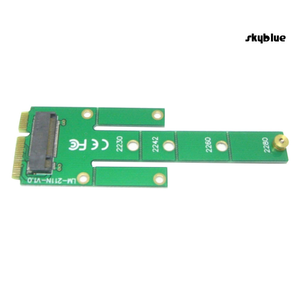 [SK]Mini mSATA PCI-E SATA 3.0 SSD to NGFF M.2 B + M Key Male Converter Adapter Card