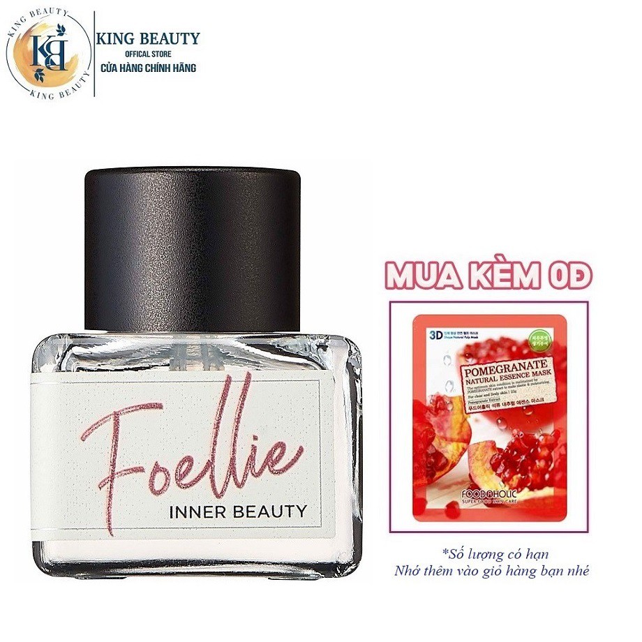 Nước hoa vùng kín mùi hương ngọt ngào, tinh tế, thuần khiết Foellie Eau De Innerb Perfume 5ml - Bon Bon (chai màu trắng)