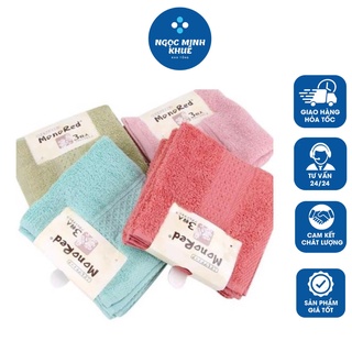 Khăn mặt monored nhật set 3 khăn mặt