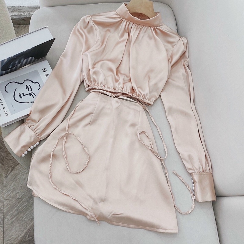 Set Áo Nude + Váy