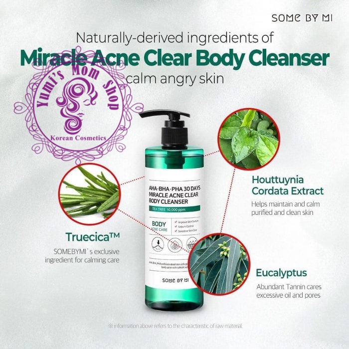 Sữa Tắm giảm Mụn Lưng Some By Mi AHA-BHA-PHA 30 Days Miracle Acne Clear Body Cleanser