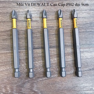 mũi vít DEWALT 9cm PH2 - Mũi Vít máy khoan pin DeWalt Ph2 90mm