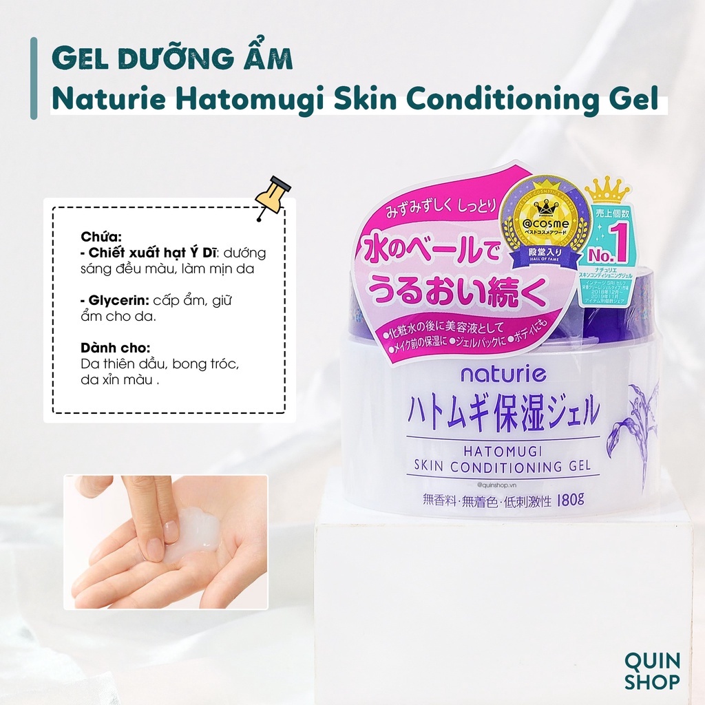 Gel Dưỡng Ẩm Naturie Hatomugi Skin Conditioning Gel