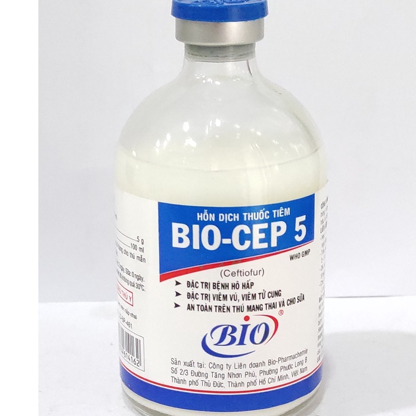 BIO CEP 5 viem vu viem tu cung ho hap tren heo trâu bò dê cừu chó mèo