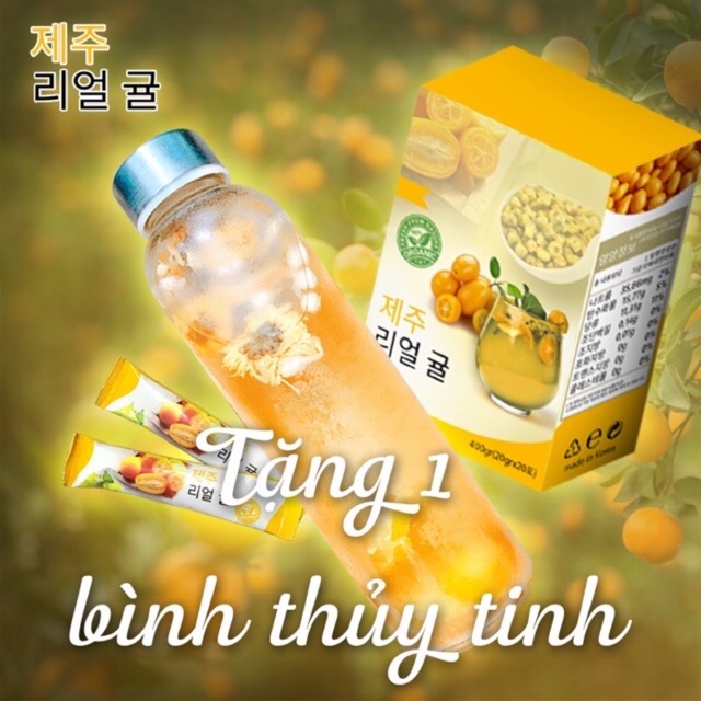 TẶNG BÌNH PHA KHI MUA 1 HỘP TRÀ TẮC JEJU