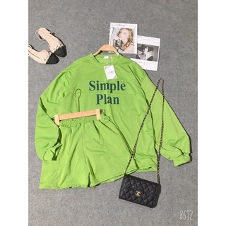 Sét Simple Xanh Chất Da Cá Tàu