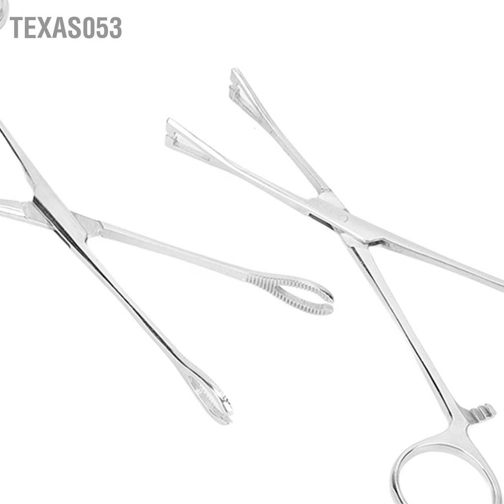 [Hàng Sẵn] Bộ Dụng Cụ Xỏ Khuyên Cơ Thể chuyên nghiệp Kẹp xỏ khuyên bằng thép không gỉ【Texas053】
