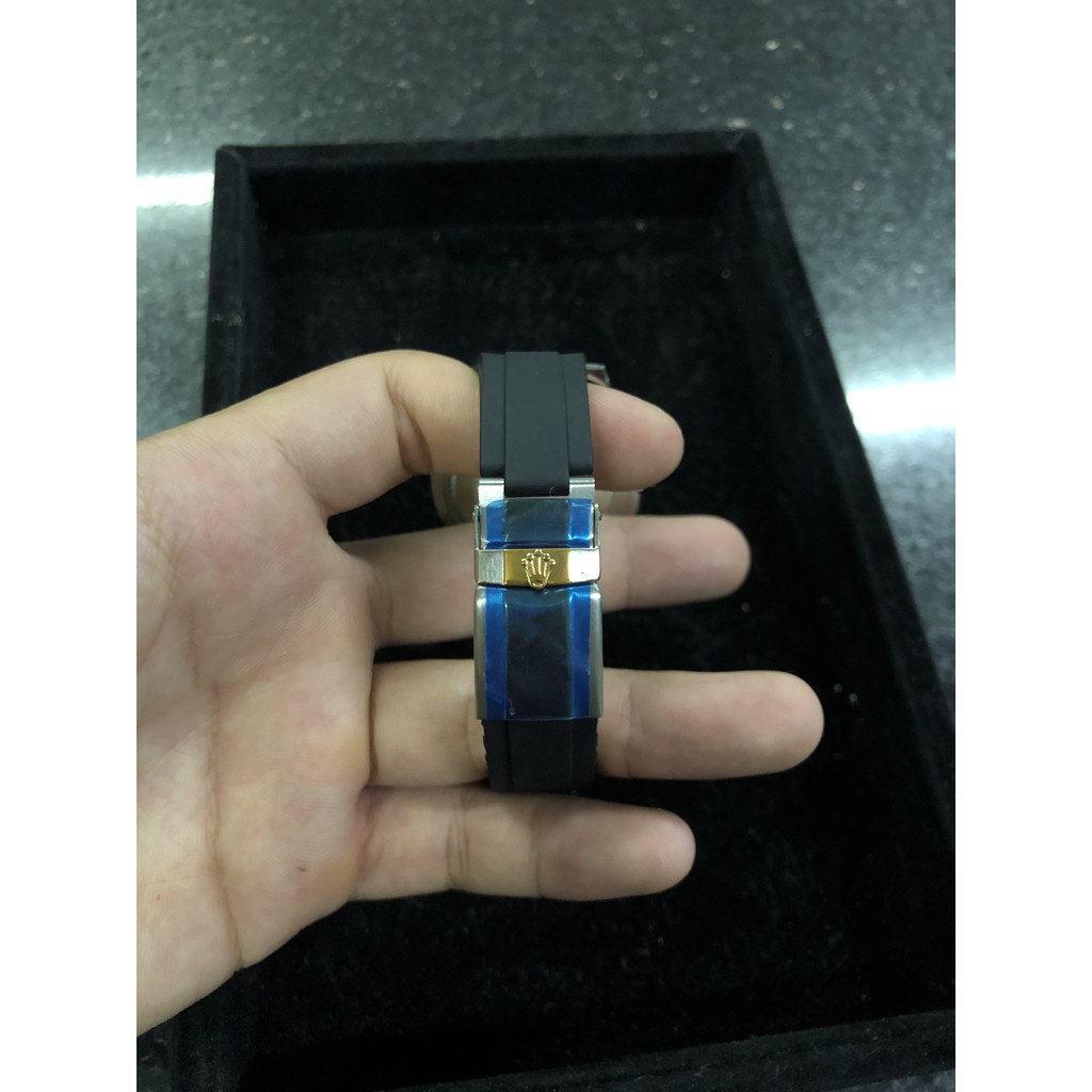 Đồng hồ Nam RL mặt tròn đính đá sang trọng máy Pin cao cấp