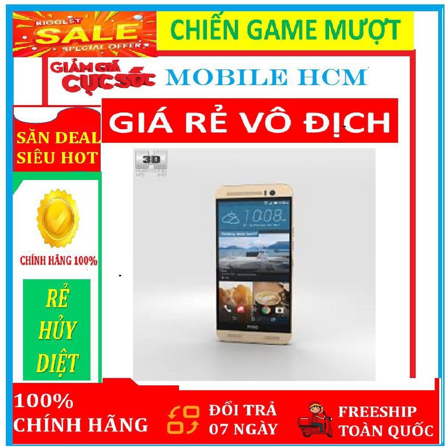 Điện Thoại HTC One M9 Quốc Tế . Ram 3G/32GB - Chiến PUBG Đỉnh { Fullbox }