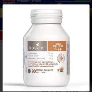 Milk calcium Bio Island Úc dành cho trẻ từ 7 tháng tuổi