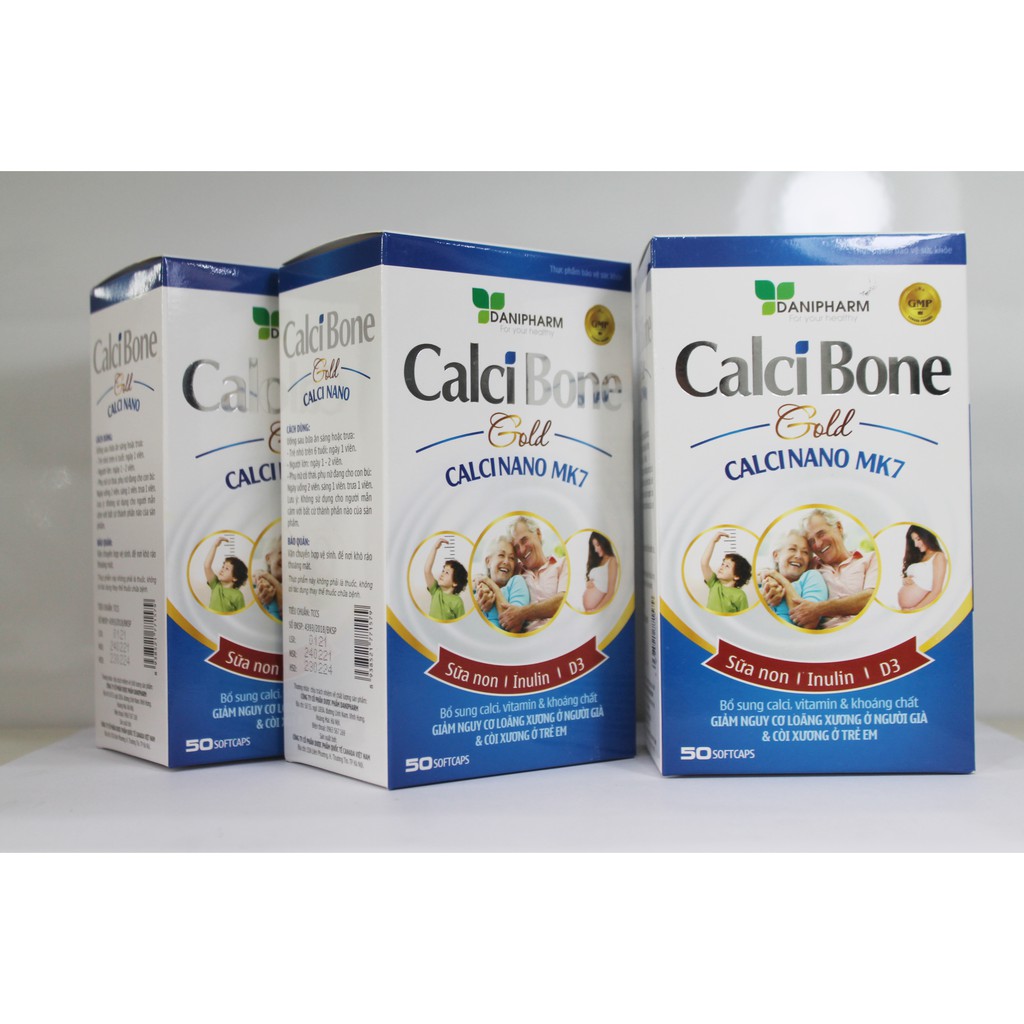 CALCI BONE GOLD - BỔ SUNG CALCI, VITAMIN & KHOÁNG CHẤT - GIẢM NGUY CƠ LOÃNG XƯƠNG (NGƯỜI GIÀ) VÀ CÒI XƯƠNG (TRẺ EM)