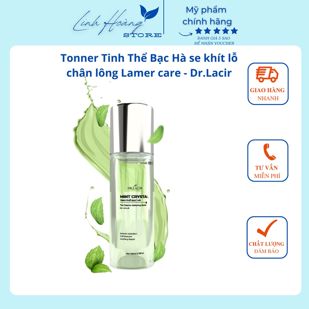 Tinh thể bạc hà ( toner) se khít lỗ chân lông lamer care -dr.Lacir