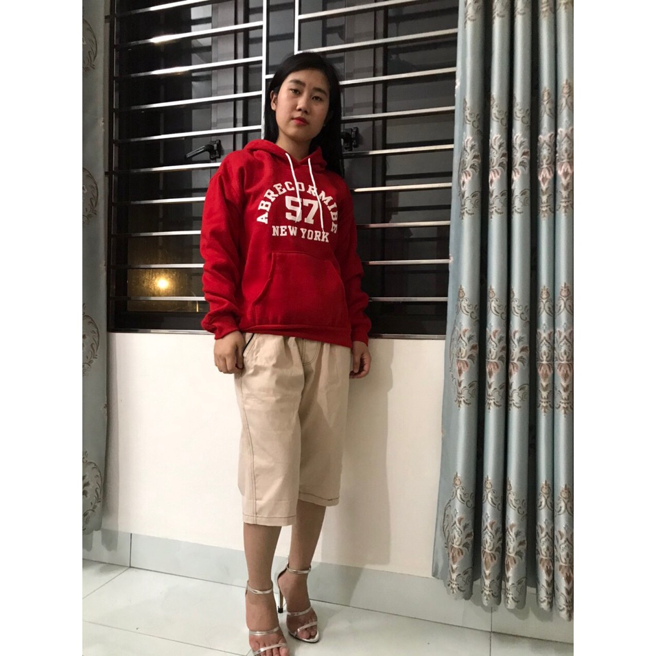 Áo nỉ lót bông có mũ