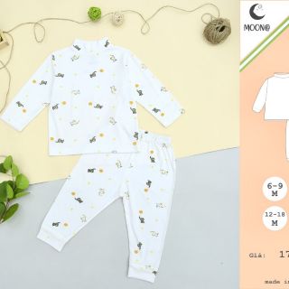 Bộ moon petit dài tay 6-9m; 9-12m; 12-18m; 18-24m