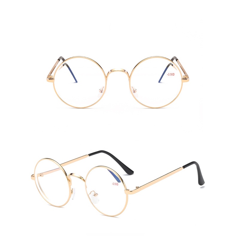 Mắt Kính Gọng Tròn Lớn - 100~400 Bằng Kim Loại Chống Bức Xạ