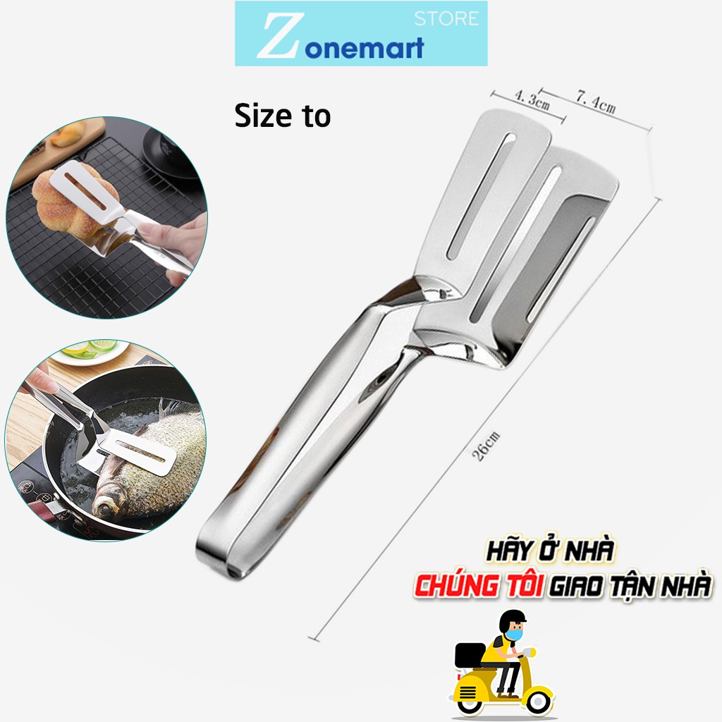 Kẹp inox gắp đồ chiên rán thịt nướng B015