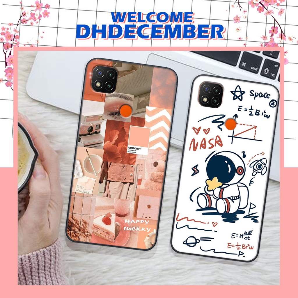 Ốp lưng Xiaomi REDMI 9C in hình nice ,good luck happy ốp xinh viền dẻo đẹp chất
